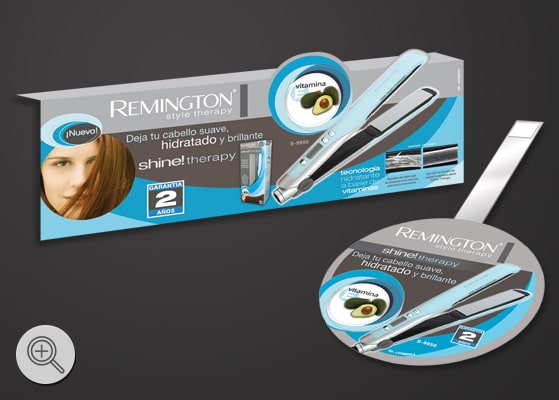 Cenefas y Danglers para Góndolas y Racks de Exhibición en Puntos de Venta REMINGTON